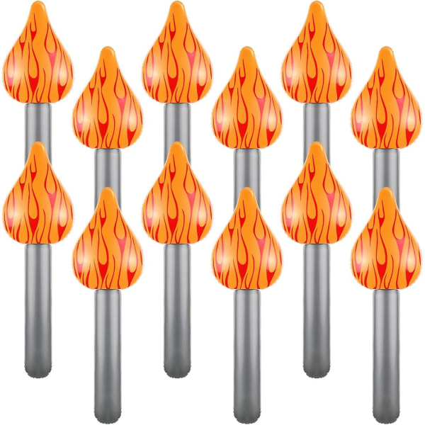 Olympic Torch Gummibåtar Set med 12 för spel, Luau och medeltida temafester (16 tum)
