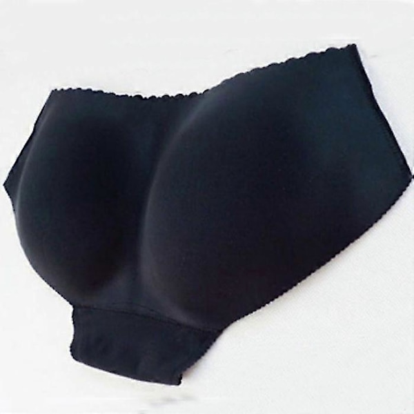 Kvinnor Sömlös Bottom Buttocks Push Up Shapewear, underkläder 2 st Black XL