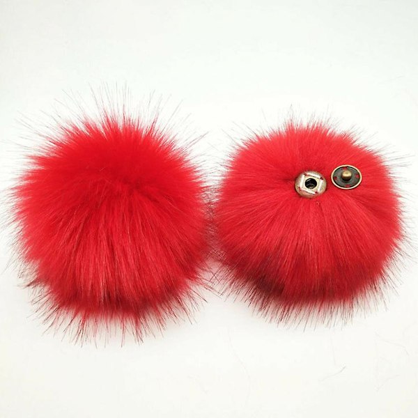 Naievear 12 cm Tekokarvainen Pehmeä Pompom-pallo Riippuva Hattuun, Laukkuun, Kengille, DIY-tarvikkeille
