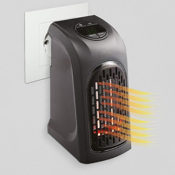 Livington Handy Heater - Kompakti pistorasian lämmitin, jossa 2 tasoa - Energiaa säästävä lämmitin nopeaan lämmitykseen - Minilämmitin 12 tunnin ajastimella ja automaattisella kytkimellä