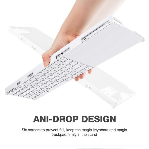 BESTAND För Magic Trackpad 2/3/Magic Keyboard 2/3 Justerbart Fäste Skrivbordshållare Stativ