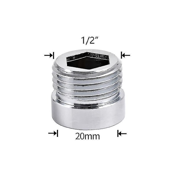 Vattenkran Koppling 1/2 Till M16 M18 M20 M22 M24 M28 Gänganslutning Konvertering Reparation Kran Adapter För Bubblare Kök Badrum L