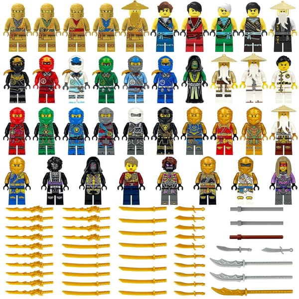 Ninja 1613 Byggsten Minifigur Små Partiklar My Vs. Python Present Leksak Dockspelare Värld Figur 50pcs Approximately 4.5cm high