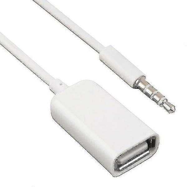 3,5 mm Aux til USB Fe Adapterkabel