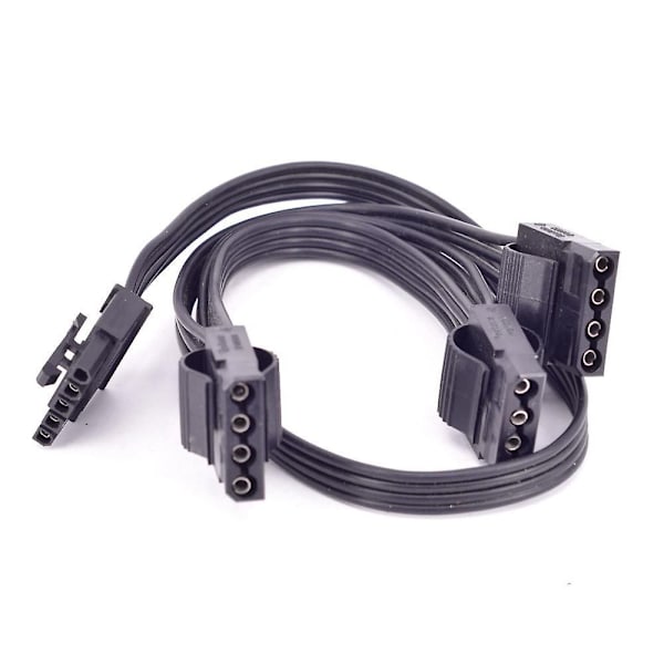 5-polet 1 til 3 periferi 4-polet Molex Ide 5p PSU strømforsyningskabel til V550 V650 V700 V750 V850 V1000 black