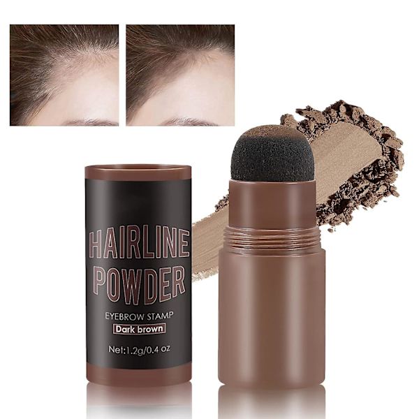 Hårskygge til hårrødder, hurtig dækning af tyndt hår på sekunder, rodconcealer skjuler øjeblikkeligt hårtab Dark Brown