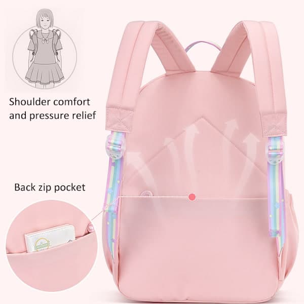 Children's School Backpack, Cute Aesthetic Waterproof Backpack Blue S Blue
