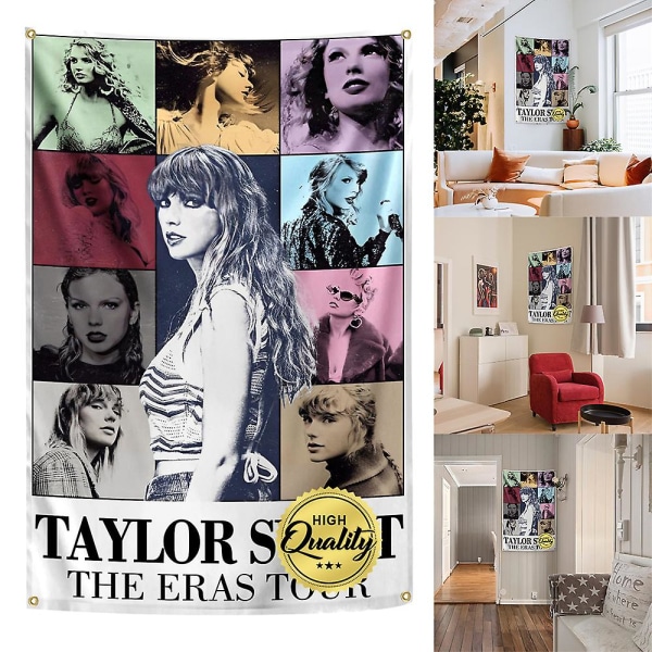 Taylor Swift Album Tapestry Musikk Sanger Ts Soverom Korridor Dekorasjon Hengende Teppe College Sovesal Flagg Innendørs og utendørs dekor