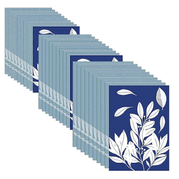 50 Ark Cyanotyppapper A4 A5 A6 Solritningspapper Känslighetsutskrift Papper Vuxen-YUHAO Blue