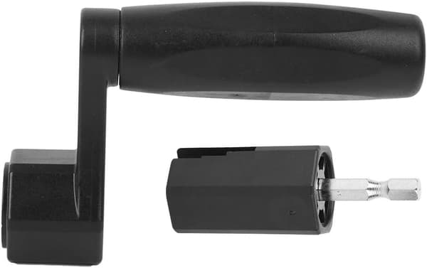 Guitar Tuning Peg Winder, Guitar Peg Winder Drill Bit, 2 I 1 Guitar String Winder Sort Abs Bro Pin Peg Puller Skruetrækker Drill Bit