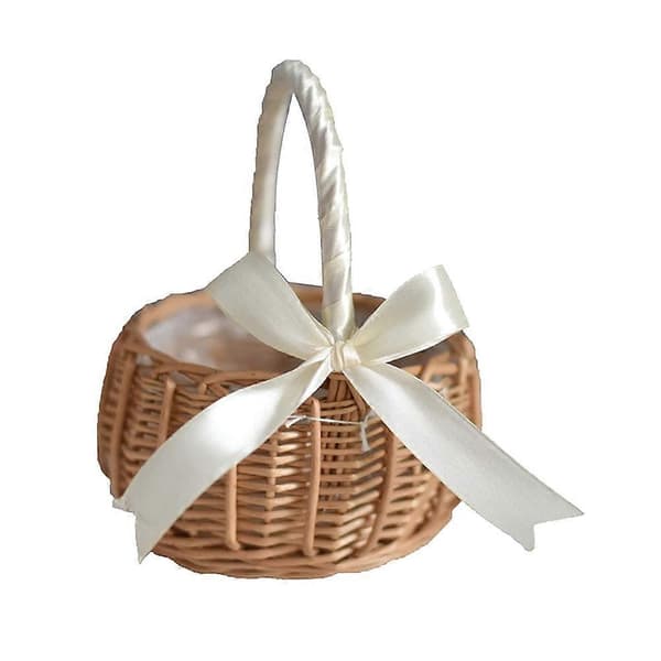 Vävd blomkorg Hualanzi Pilkorg Godiskorg 19cm