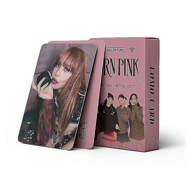 55 st Kpop Black Pink Photocard Black Pink Lomo-kort för fansgåva