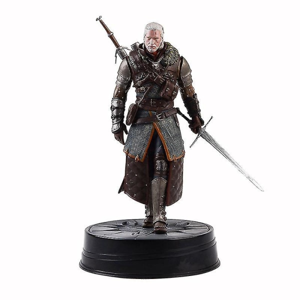 The Witcher 3: Wild Hunt Geralt Of Rivia Action Figur Leksaker Game Figurine 24cm Pvc Collection Model Ornaments Present för barn figure (no box)
