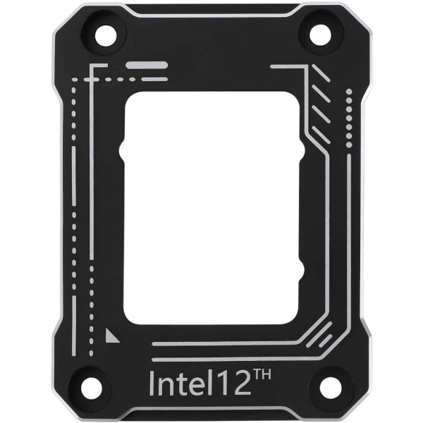 Kontaktramme til Intel CPU, LGA1700 bøjningskorrektion, Intel 12 Generation kompatibel (sort)