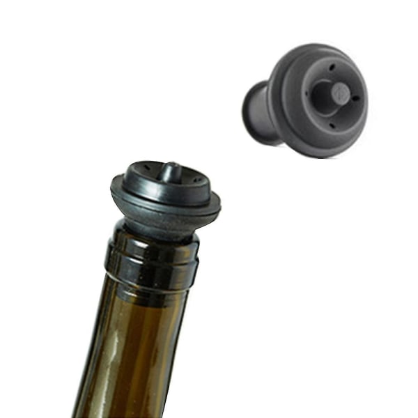 8 kpl Wine Saver -tyhjiötulpat, viinitulppa, uudelleenkäytettävä pullontiiviste, silikoni-tyhjiöpumpun tulppa