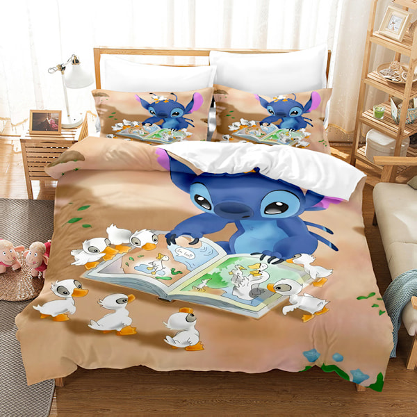 25 nytt Stitch tredelt sengesett hjemmetekstiler dynetrekk putevar