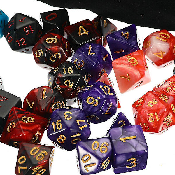 105x Polyhedral Terningesæt Rolle Til Dnd Rpg Mtg Spil Drager D4-d2