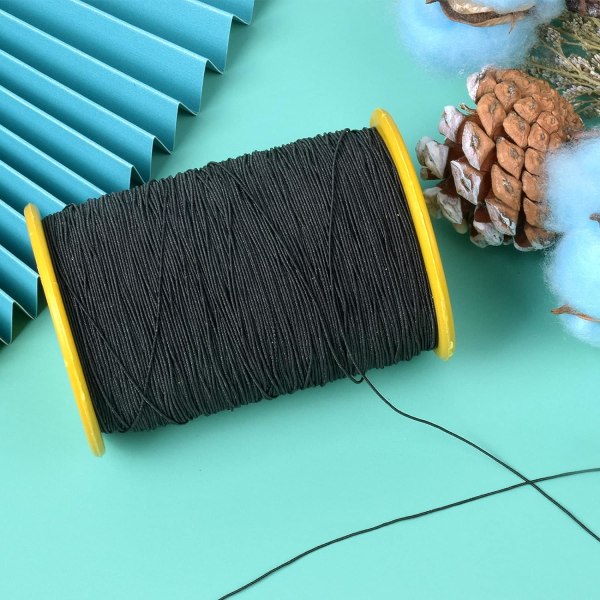 Elastisk tråd 0,5 mm x 380 m, stretchig hantverkssnöre, elastisk pärlsnöre, elastisk  sytråd för armband, gör-det-själv (svart) 18d6 | Fyndiq