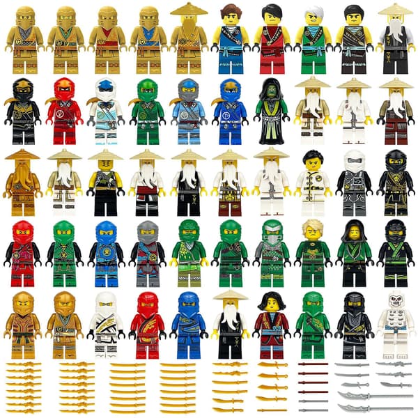 Ninja 1613 Byggsten Minifigur Små Partiklar My Vs. Python Present Leksak Dockspelare Värld Figur 50pcs Approximately 4.5cm high