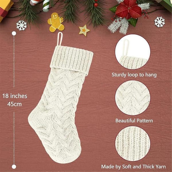 Jul, 46 cm Stor Julestrømpe Dekorasjon[D]