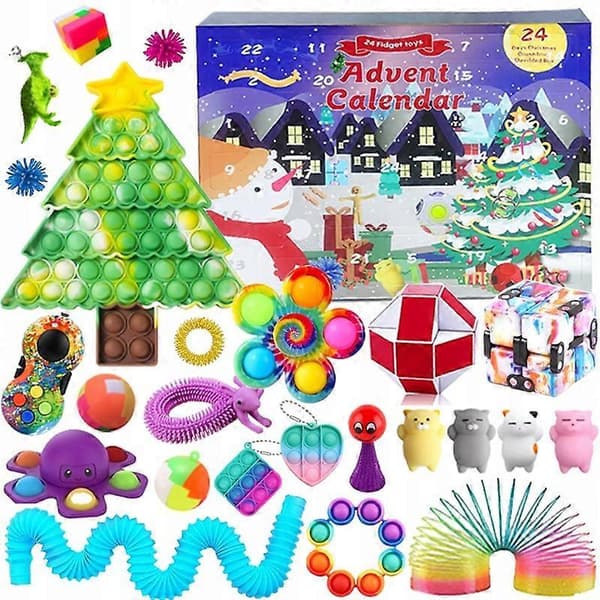 Julekalender Antistress Pop It Fidget Leker Gave