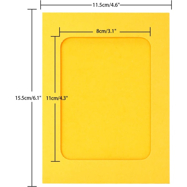 20 stk. papirbilderammer, papprammer 11,5 * 15,5 cm DIY kraftpapirrammer mini treklemmer og hamptau for hjemmets fotoveggdekorasjon