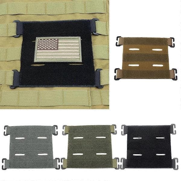Taktiset tarratarranauhapaneeli Molle-tarrapaneeli Molle-tarrojen esittelypidike Grey