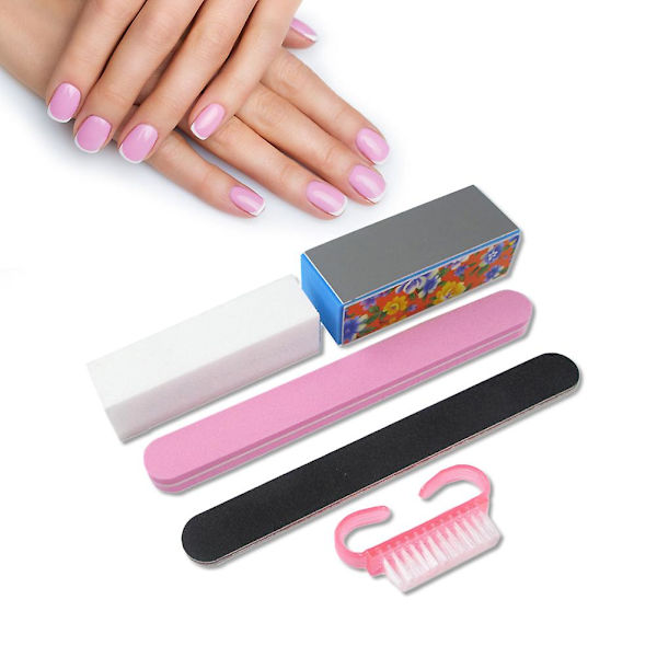 5 stk. Neglebuffer Manicure Værktøj Negle Manicure Kit Negle Trimning Tilbehør Negle Emery Board
