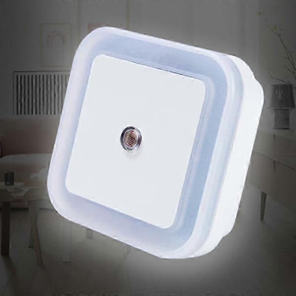 LED-natlamper til trapper med skumringssensor, 6-pak, plug-in design