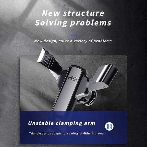 Telefonholder til bil, Universal luftventil telefonholder til bil Stabil og holdbar