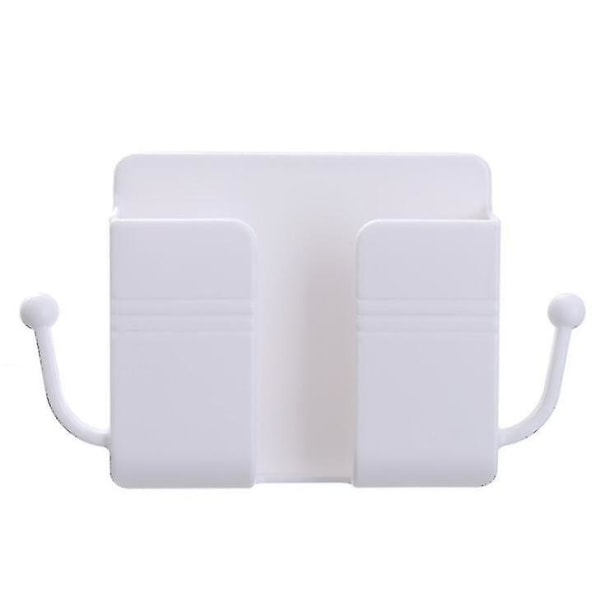 2-pak vægmonteret mobiltelefonstativ Opladningsstativ Rack-stativ Selvklæbende stativ White