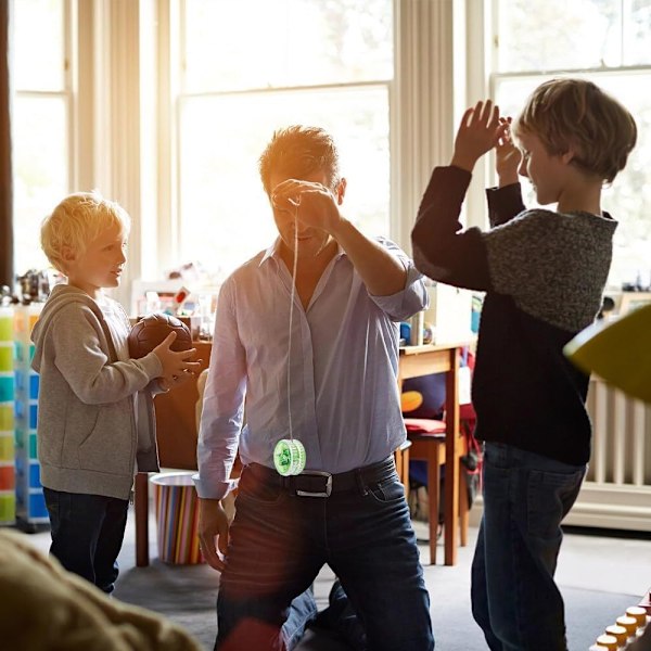 Lysande jojo, 15 stycken jojo för nybörjare, klassisk jojo leksak med blinkande LED, kan användas som festgåvor, godispåsefyllmedel, priser