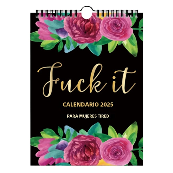 2025 Vægkælende Kalender Sjove Katte og Hunde Månedlig Skrivebords Kalender Hjem Kontor Dekoration Julegaver Tired Women