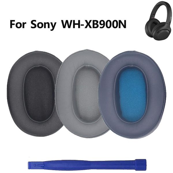 Øreputer Deksler for Wh Xb900n hodetelefoner Øreputer for forbedret lytting Blue
