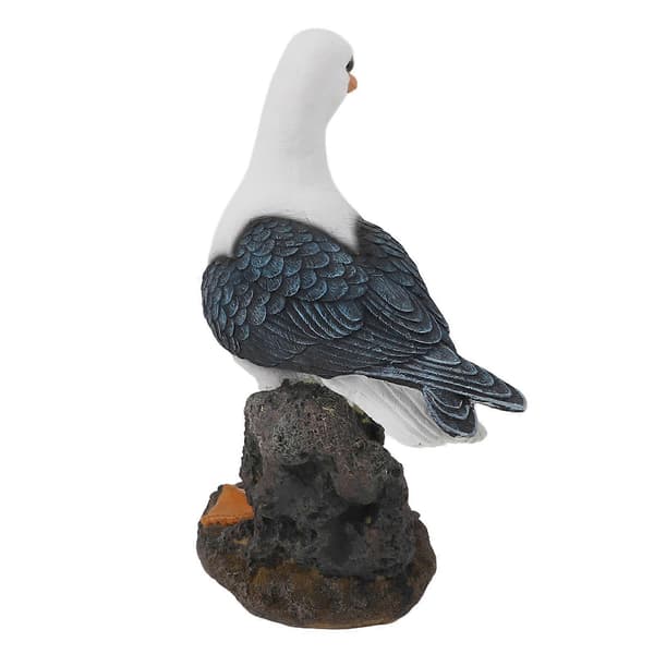 Måke-statue i harpiks, stående, middelhavsstil