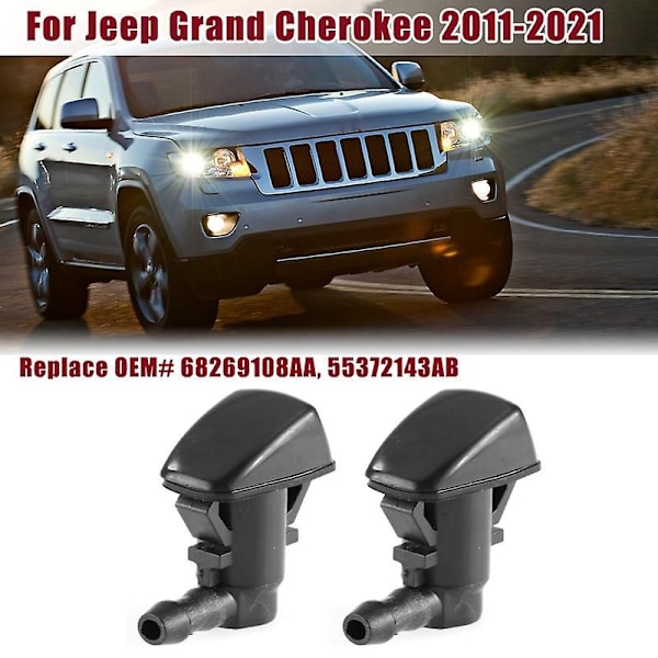 Främre Vindrutespolarmunstycke Torkar Spraymunstycke För Jeep Grand Cherokee För Dodge Grand Caravan / Durango 68269108aa 55372143ab 2Pcs