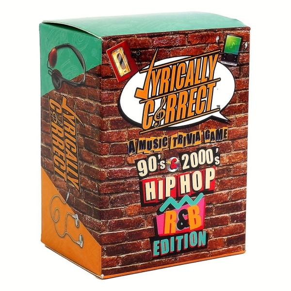 Lyrisk riktig 90- og 2000-talls hiphop og R&B-musikk Trivia Kortspill Familiesamlinger Voksenfestspillgaver
