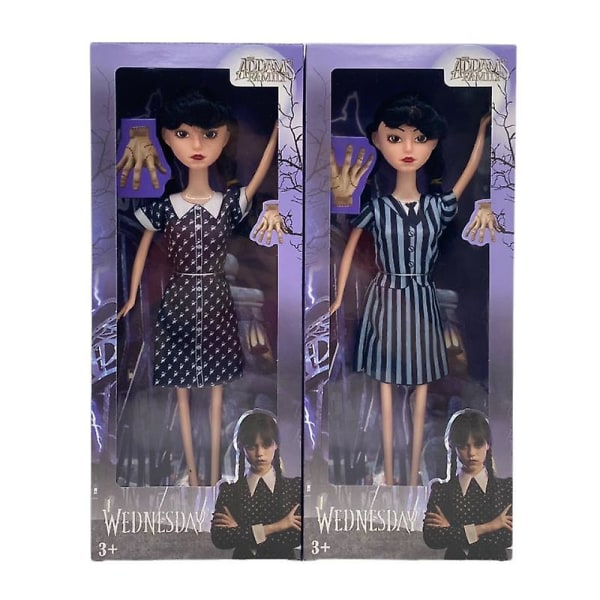 2023 Nya Ankomster Söta Leksaker Addams Family Docka Wednesday Addams Docka Barnens Lugnande Leksaker Födelsedagspresent Julgåva B-5 joints