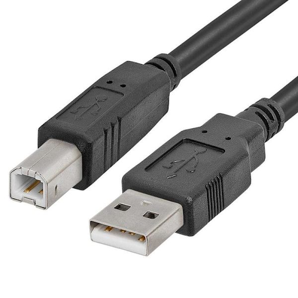 3m USB-kabel til skriver - USB 2.0 A til B black