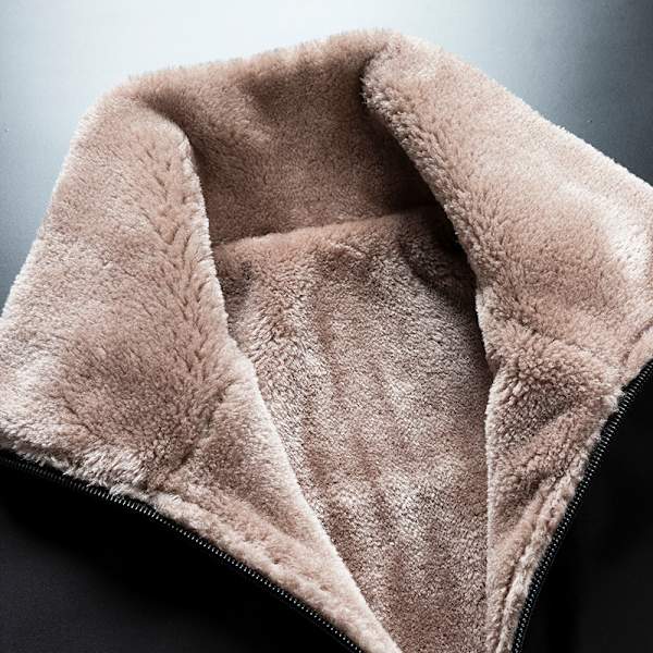 Vinter April 2024 Mænds Vindtæt Tyk Fleecejakke Mode Casual Frakke Klassisk Yderbeklædning Gris XL