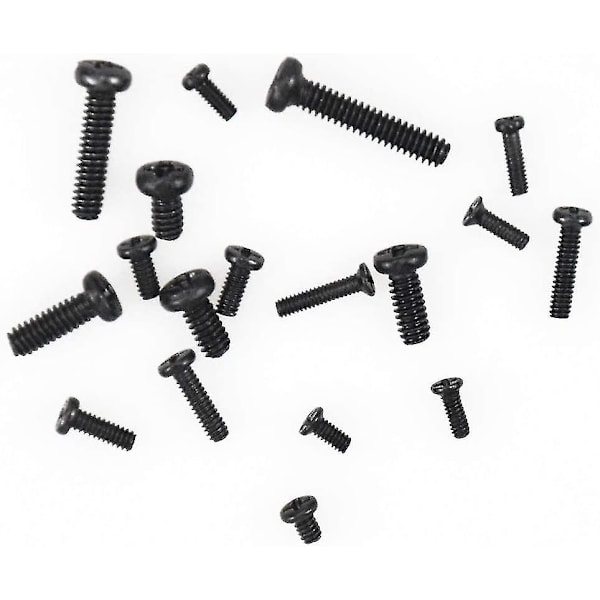 500 stk. Brilleskruer Rundt hoved Universal Laptop Screw Kit M1.2 M1.4 M2 Sort