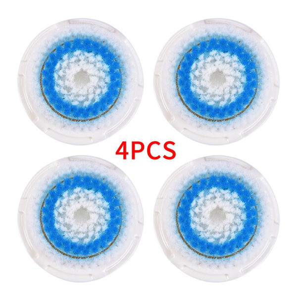 4 stk. Deep Pore Cleansing Brush Heads Face Wash Til Clarisonic Mia-2 Pro Multicolor one size