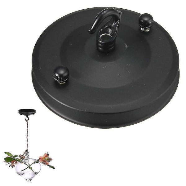 11cm Diameter Ceiling With Hook For Pendant Light Fittings Black