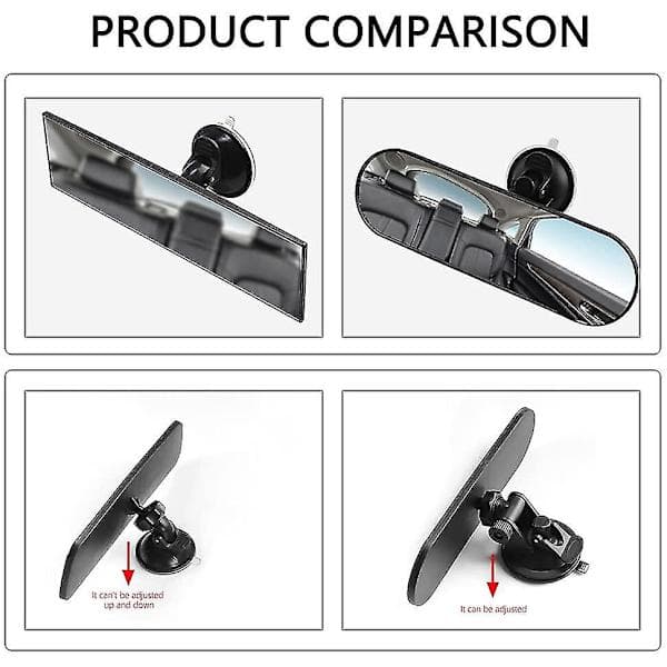 Car Interior Rearview Mirror, Suction Cup Interior Rearview Mirror