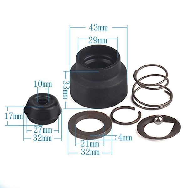 Iskunuoman vaihtokahva BOSCH GBH2-20 GBH24 GBH 2-24 2-20 24DSR sähkövasaraporakoneen lisävarusteille black