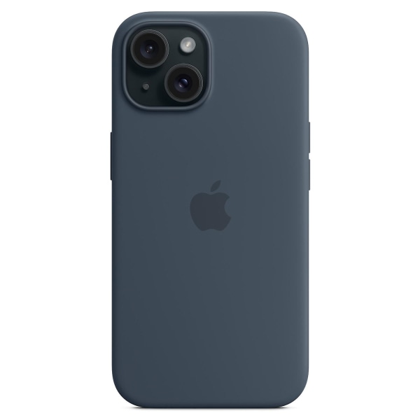 För iPhone 15 Case Kompatibel med MagSafe anti-scratch Silikon Telefon Skal - Mörkblå Dark blue Style B iPhone 15