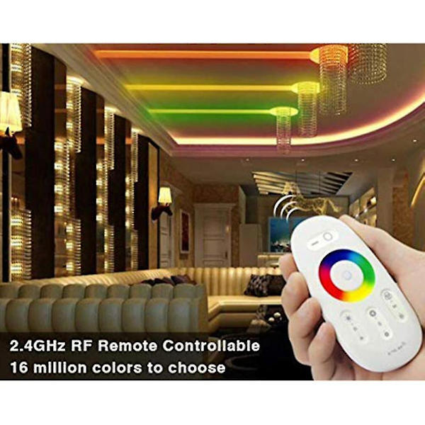Rf Led Fjernbetjening 2.4ghz Trådløs Rf Touch Led Rgb Dimmer Controller Til 5050 3528 Rgb Lys