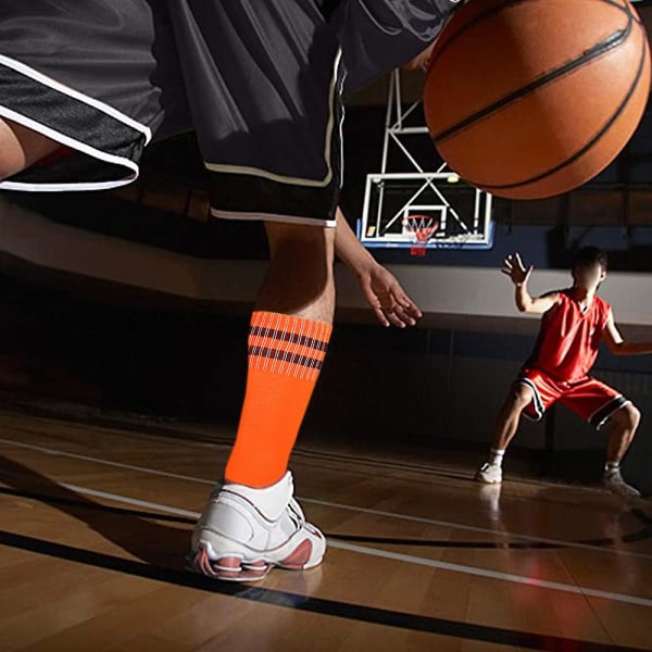 Over-the-knee Fotballsokker-gli og slitasjebestandige sportssokker orange