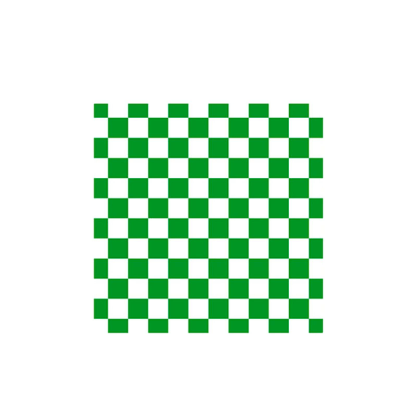 Retro shakkilautanen hieno työstö Tyylikäs akryyli lämpöeristetty pöytäsuoja Kodinsisustus Green White Square