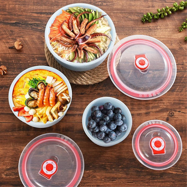 Bento Box Vetehalm Lunchlåda Ekovänlig Salladsskål med Lock Kan Vara Mikrovågsugn Matförvaringsbehållare Green